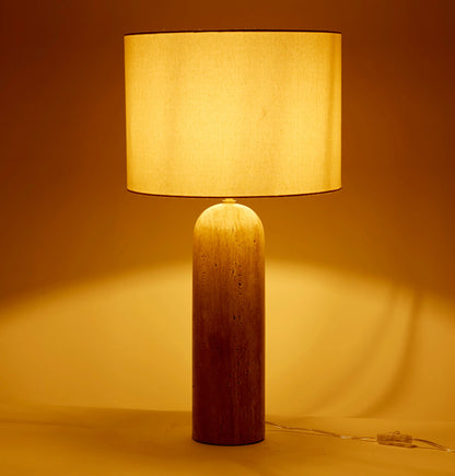 Remington Table Lamp - Travertine Base