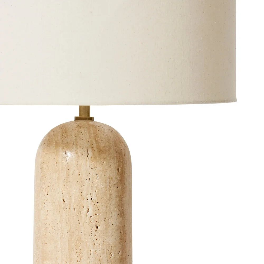 Remington Table Lamp - Travertine Base