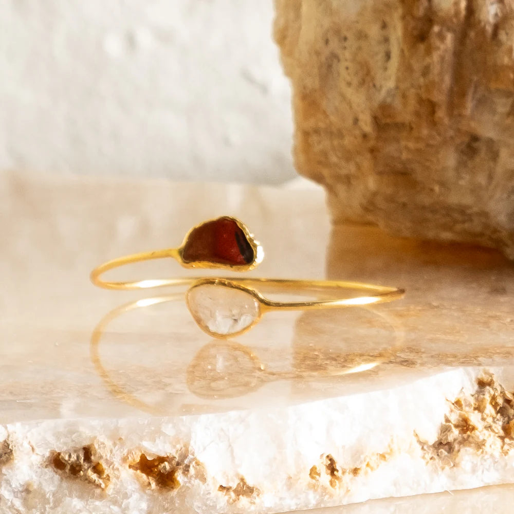 Luz Stone Cuff Bracelet