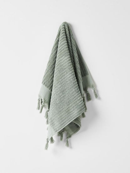 AURA HAND TOWEL PAROS RIB SAGE