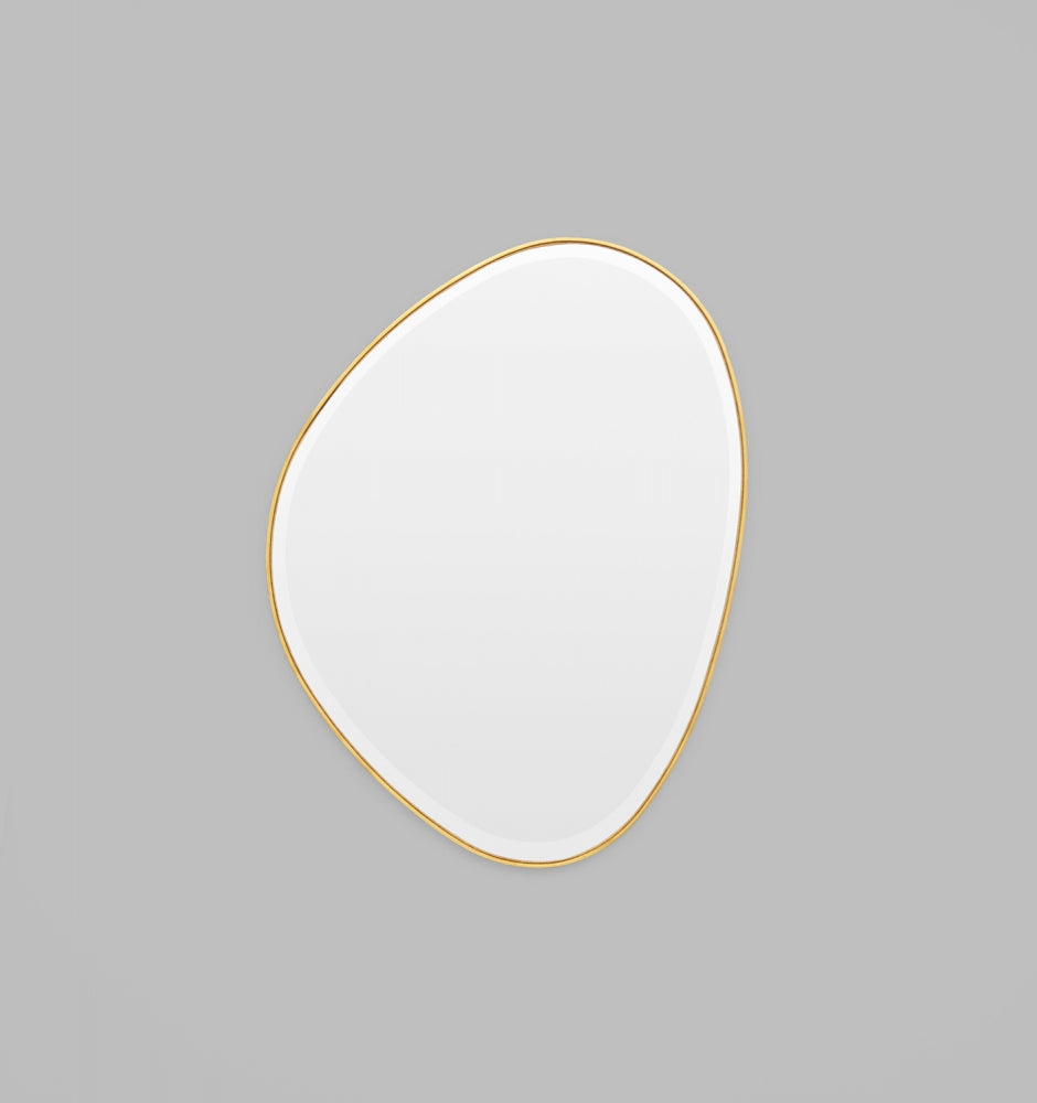 Pebble Brass Mirror 70 x 90