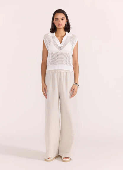 Harper Relaxed Pant - Natural Marle - Staple the Label