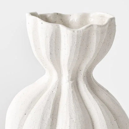 Vase Basma - Medium Chalk