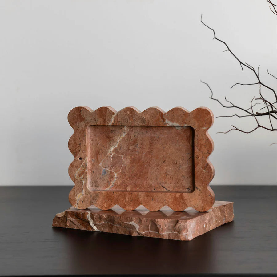 Palazzo Small Scalloped Tray - Rosso Alicante